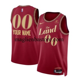 Maglia NBA Cleveland Cavaliers Personalizzate Nike 2023-2024 City Edition Rosso Swingman - Uomo